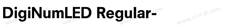 DigiNumLED Regular字体转换